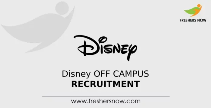 Disney Off Campus Recruitment