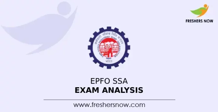 EPFO SSA exam Analysis