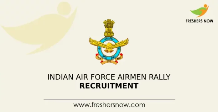 Indian Air Force Airmen Rally Recruitment