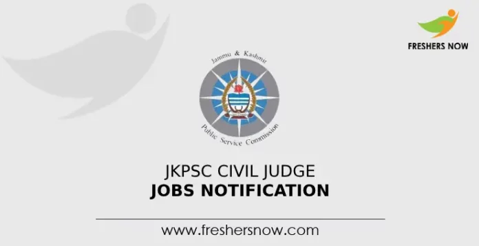 JKPSC Civil Judge Jobs Notification