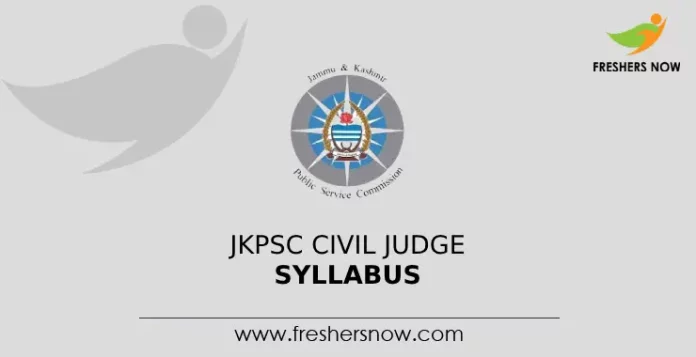 JKPSC Civil Judge Syllabus