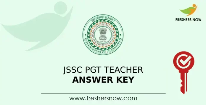 JSSC PGT Teacher Answer Key