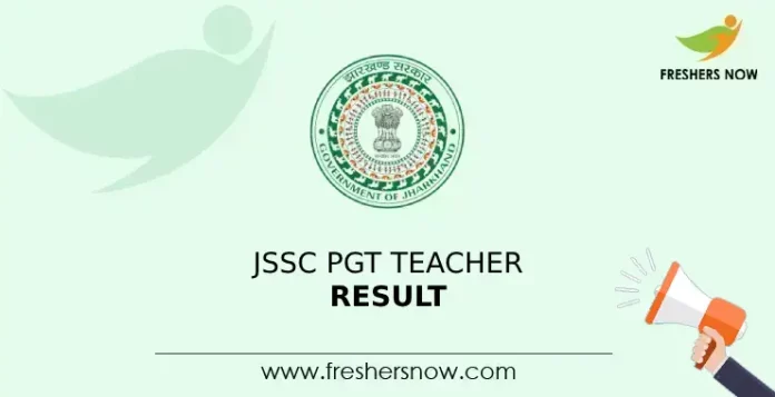JSSC PGT Teacher Result