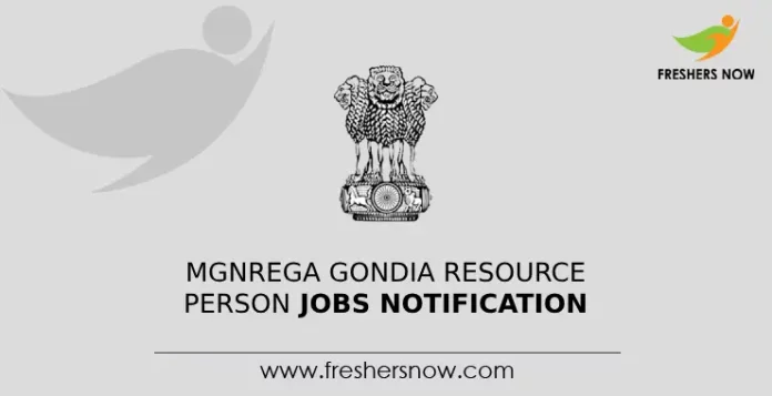 MGNREGA Gondia Resource Person Jobs Notification