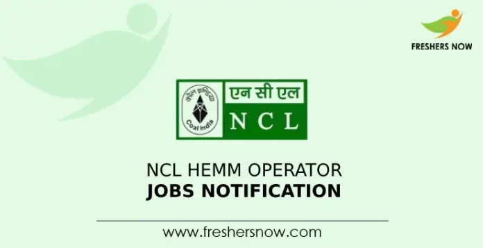 NCL HEMM Operator Jobs Notification