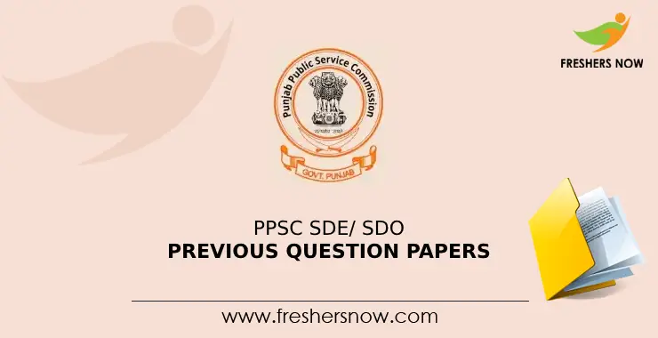 PPSC SDE/ SDO Previous Question Papers PDF Download