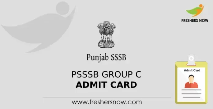 PSSSB Group C Admit Card