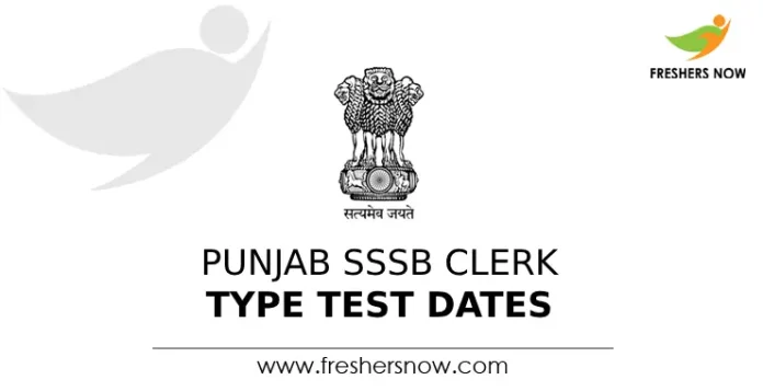 Punjab SSSB Clerk Type Test Dates