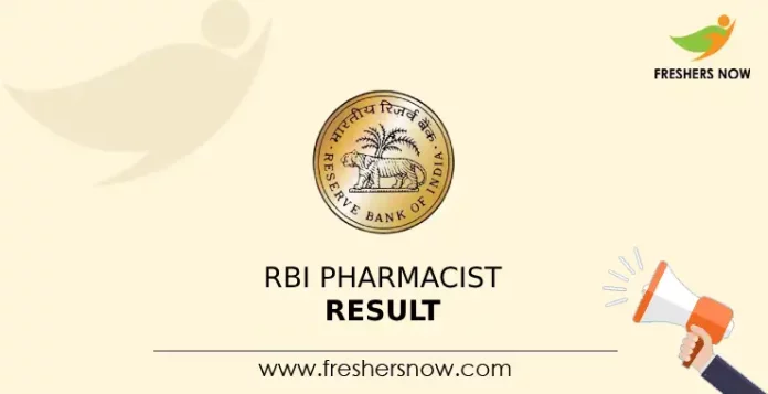 RBI Pharmacist Result