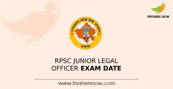 RPSC Junior Legal Officer Exam Date