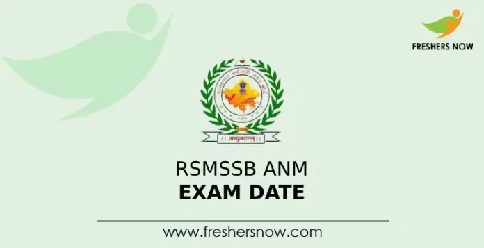 RSMSSB ANM Exam Date