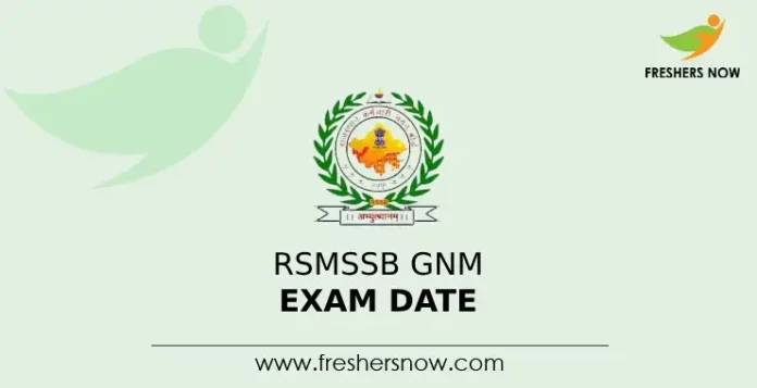 RSMSSB GNM Exam Date