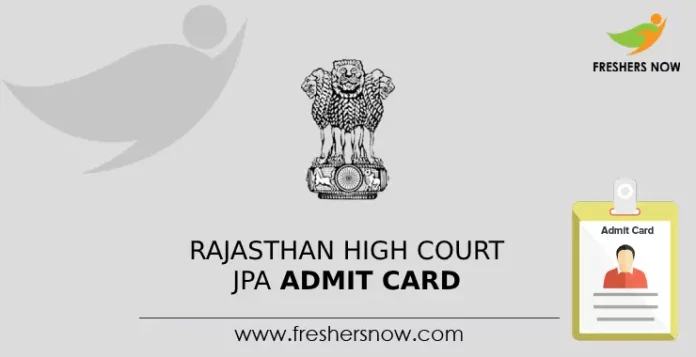 Rajasthan High Court JPA Admit Card