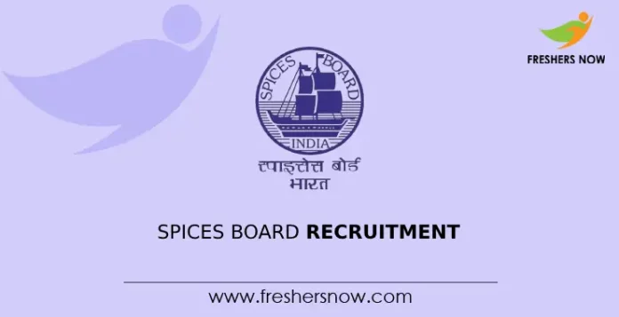 Spices Board Recruitment
