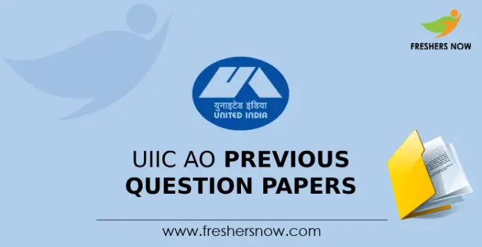 UIIC AO Previous Question Papers