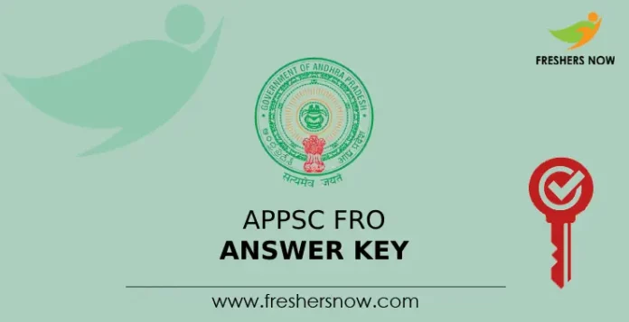 APPSC FRO Answer Key