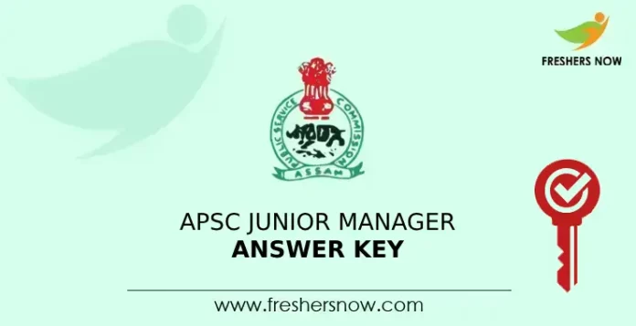 APSC Junior Manager Answer Key