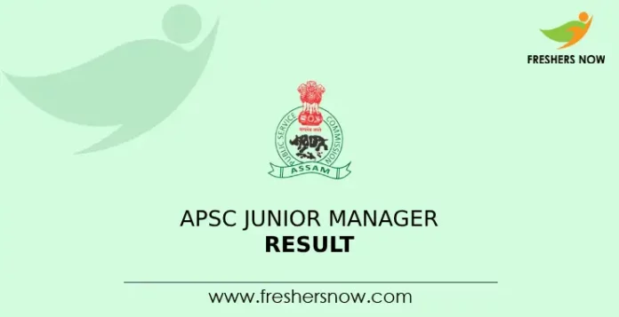 APSC Junior Manager Result