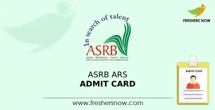ASRB ARS Admit Card