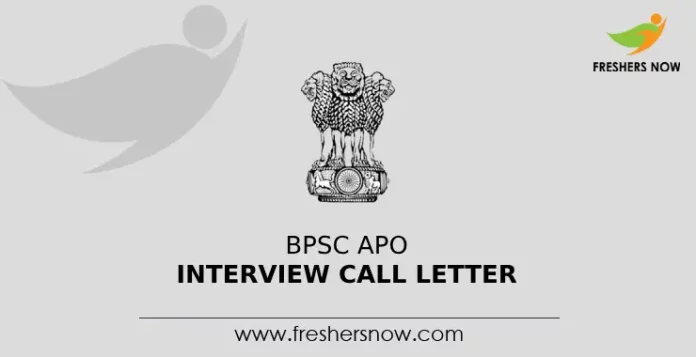 BPSC APO Interview Call Letter