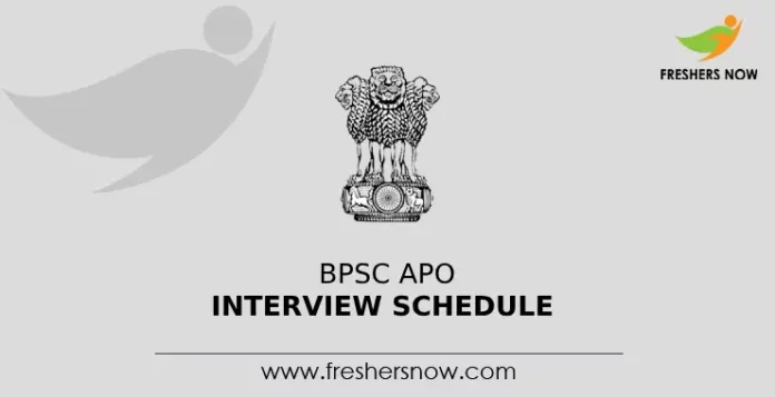 BPSC APO Interview Schedule