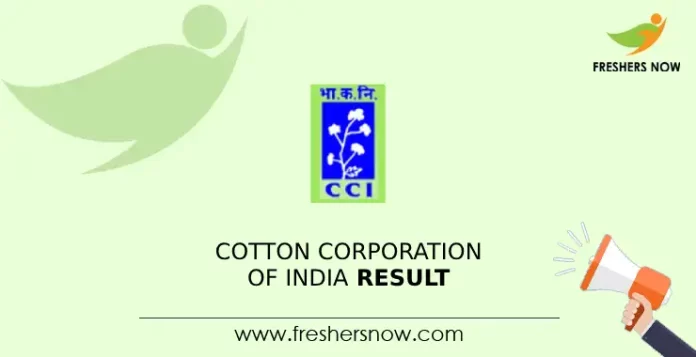 Cotton Corporation of India Result
