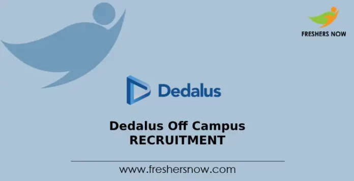 Dedalus Off Campus Recruitment