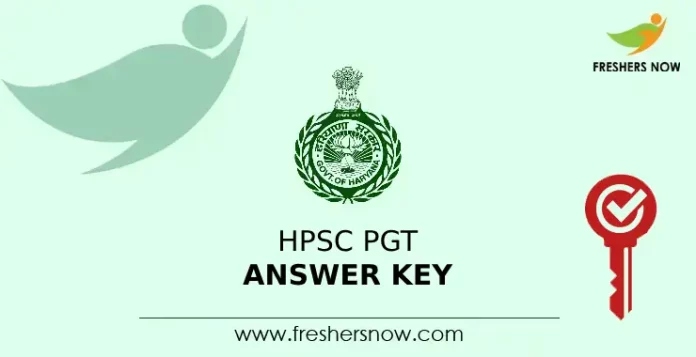 HPSC PGT answer Key