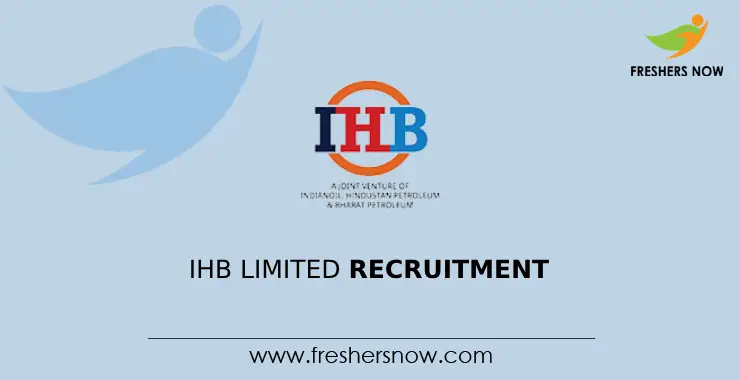 IHB Limited Recruitment 2023 Notification For 113 Posts | Online Form