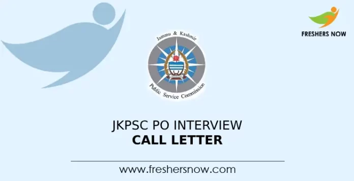 JKPSC PO Interview Call Letter