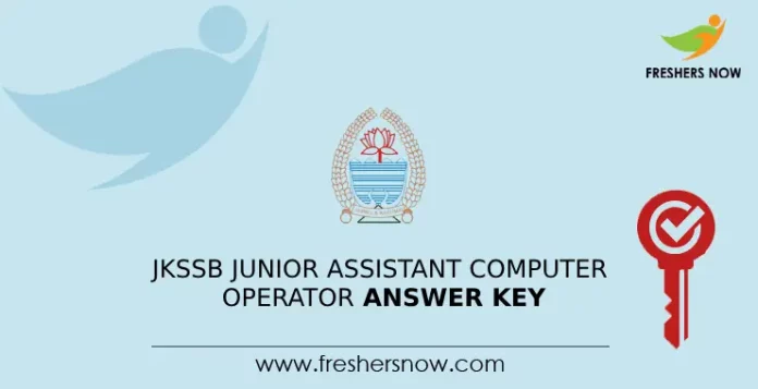 JKSSB Junior Assistant Computer Operator Answer Key