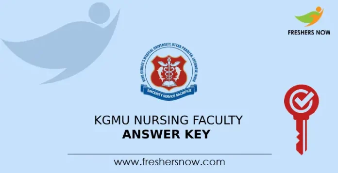 KGMU Nursing Faculty Answer Key