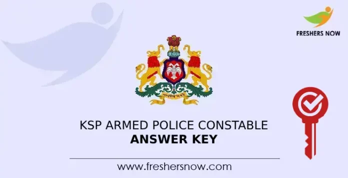 KSP Armed Police Constable Answer Key
