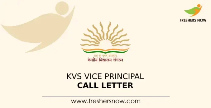 KVS Vice Principal Call Letter