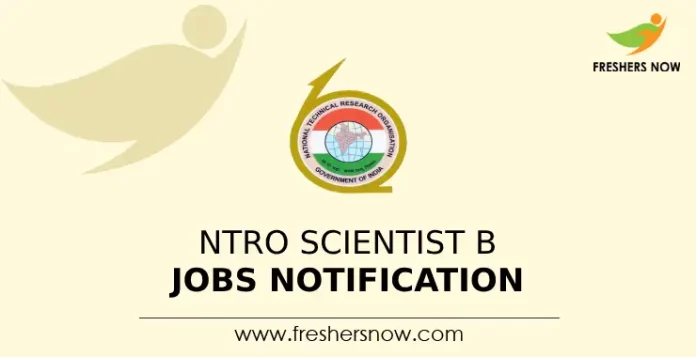 NTRO Scientist B Jobs Notification