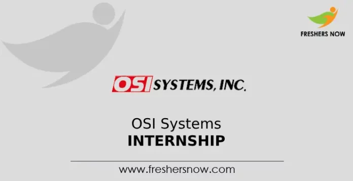 OSI Systems Internship