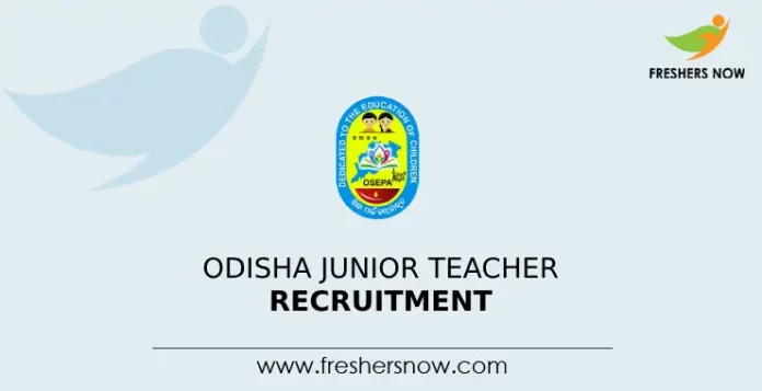 Odisha Junior Teacher Recruitment