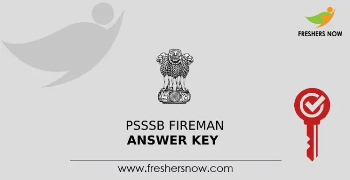 PSSSB Fireman Answer Key