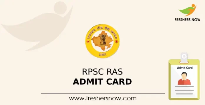 RPSC RAS Admit Card