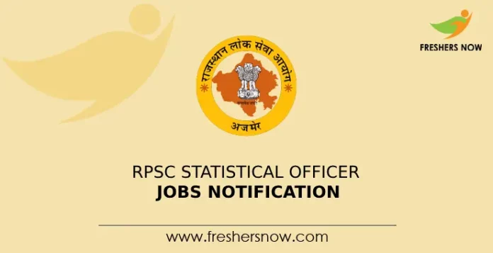 RPSC Statistical Officer Jobs Notification