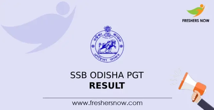 SSB Odisha PGT Result