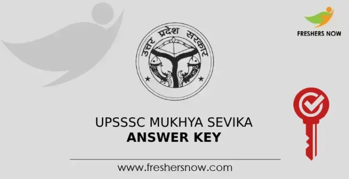 UPSSSC Mukhya Sevika Answer Key