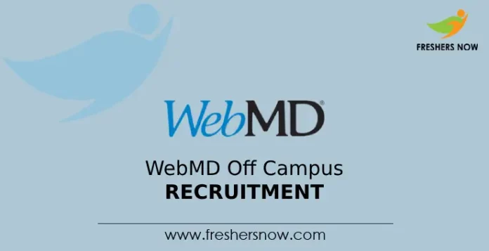 WebMD Off Campus Recruitment