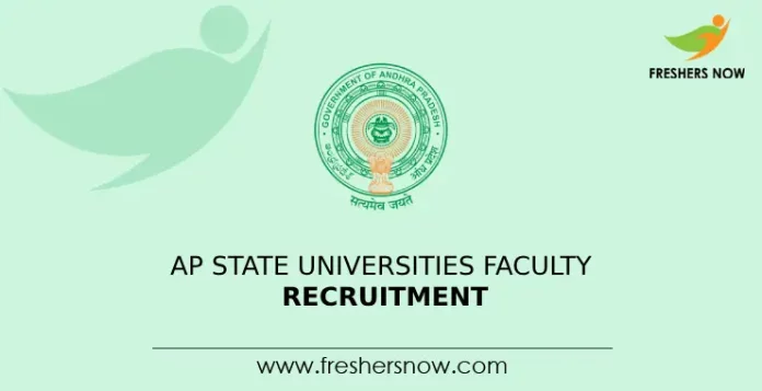 AP State Universities Faculty Recruitment