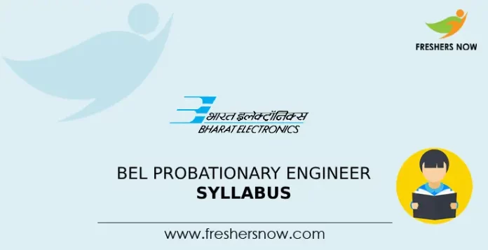 BEL Probationary Engineer Syllabus