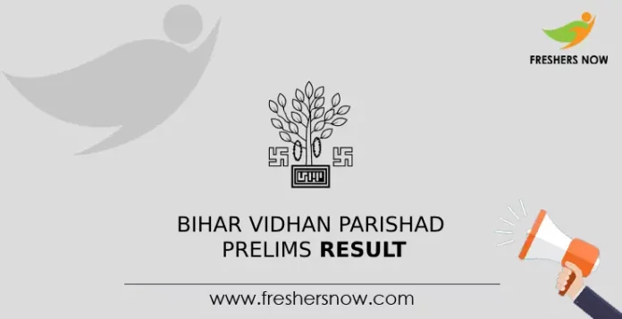 Bihar Vidhan Parishad Prelims Result
