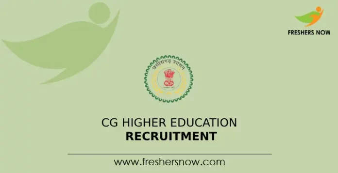 CG HIGHER EDUCATION RECRUITMENT