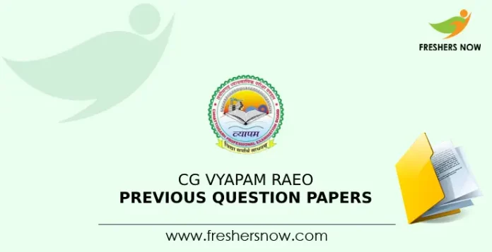 CG Vyapam RAEO Previous Question Papers