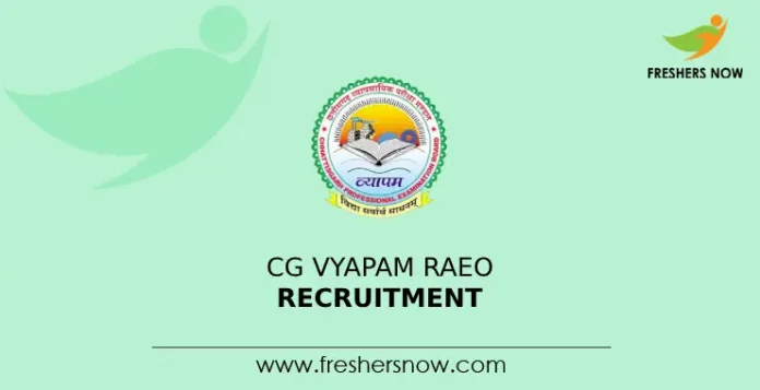 CG Vyapam RAEO Recruitment