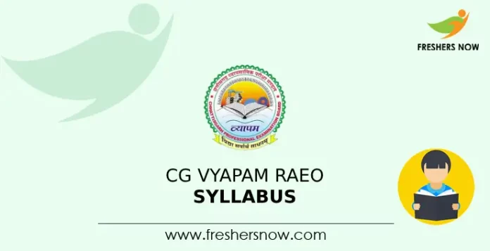 CG Vyapam RAEO Syllabus